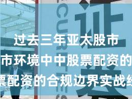 过去三年亚太股市在震荡市环境中中股票配资的合规边界实战经验